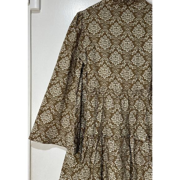 Hyacinth House Moss Printed Russell Mini Dress Olive Size XS NWT - Picture 15 of 16